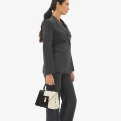 Iside Intarsia Dual Top Handle Mini Bag