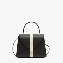 Iside Intarsia Line Top Handle Mini Bag