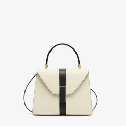 Iside Intarsia Line Top Handle Mini Bag