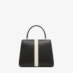 Iside Intarsia Line Top Handle Mini Bag