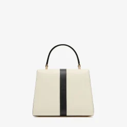 Iside Intarsia Line Top Handle Mini Bag