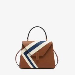 Iside Intarsia V-Stripes Top Handle Mini Bag