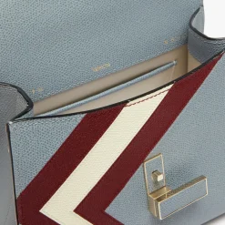 Iside Intarsia V-Stripes Top Handle Mini Bag