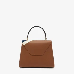 Iside Intarsia V-Stripes Top Handle Mini Bag