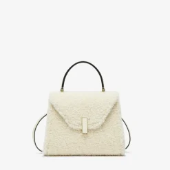 Iside Shearling Top Handle Mini Bag