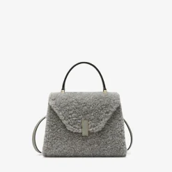 Iside Shearling Top Handle Mini Bag