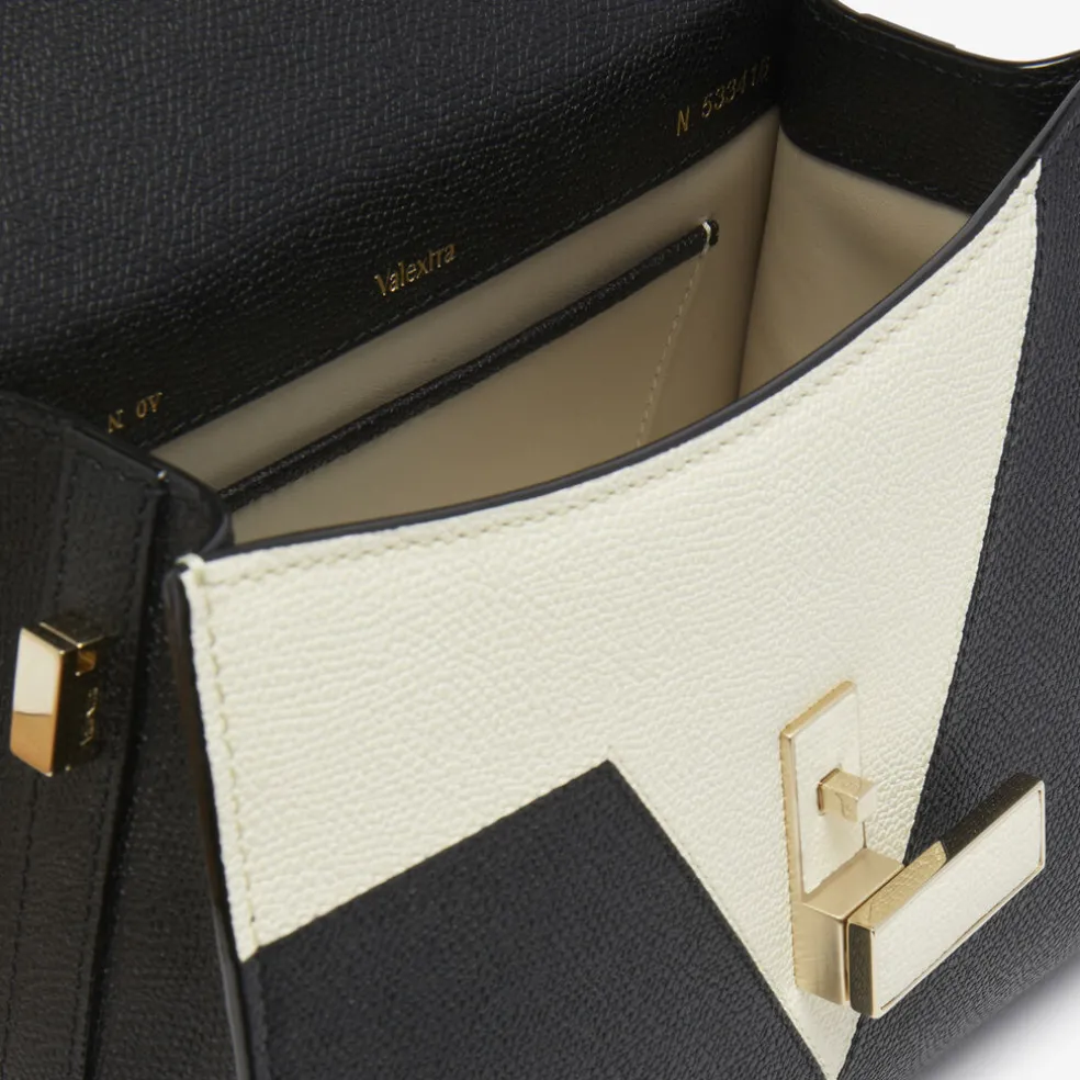 Iside V Intarsia Top Handle Mini Bag