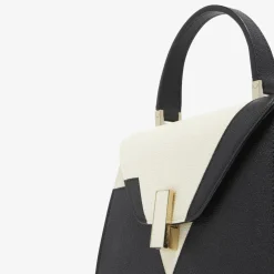Iside V Intarsia Top Handle Mini Bag