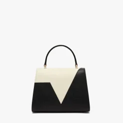 Iside V Intarsia Top Handle Mini Bag