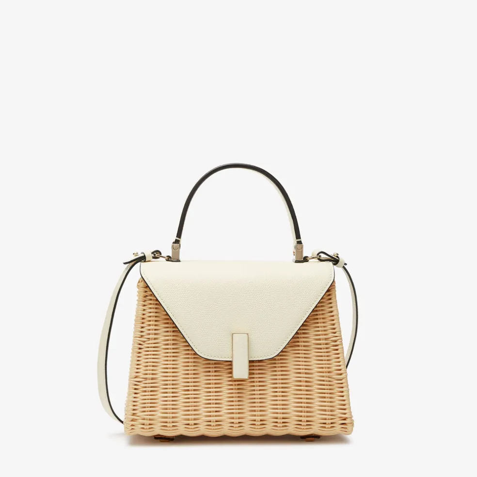 Iside Wicker Top Handle Mini Bag