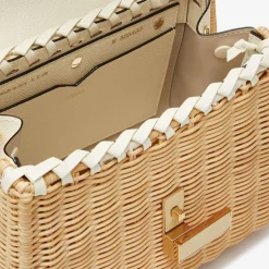 Iside Wicker Top Handle Mini Bag