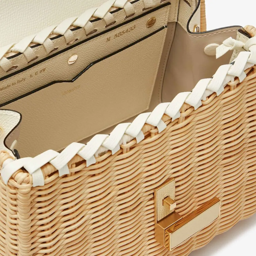 Iside Wicker Top Handle Mini Bag