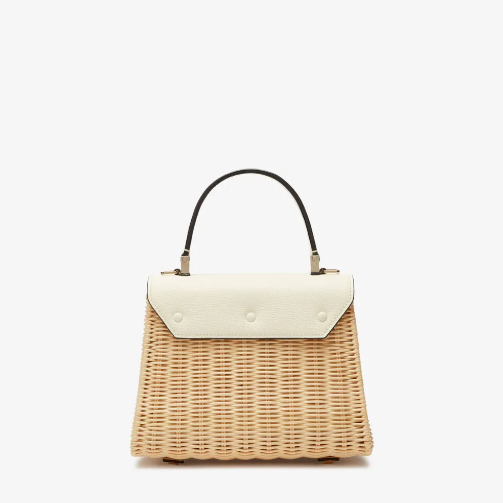 Iside Wicker Top Handle Mini Bag