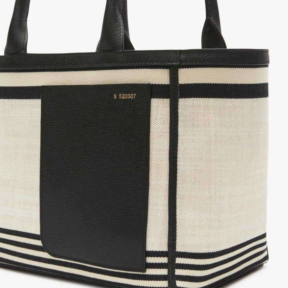 Linear Fabric Mini Tote Bag