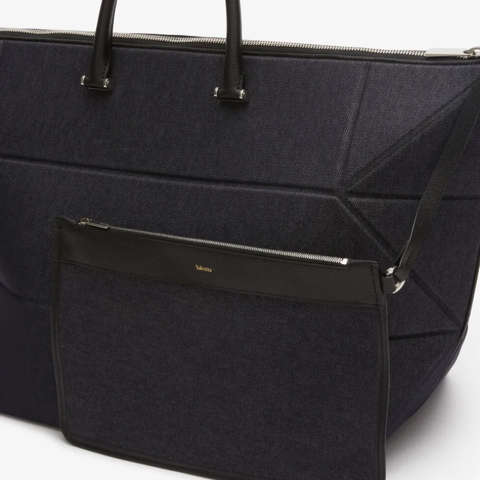 Polyhedral Weekender Denim Travel Bag
