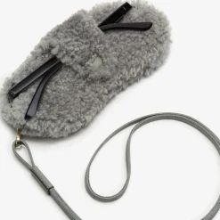 Shearling Glasses Case With Lanyard