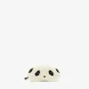Shearling Panda Glasses Case With Lanyard