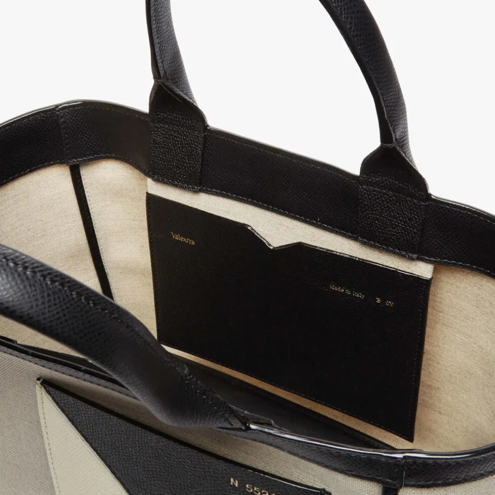 Soft Canvas V Tote Mini Bag