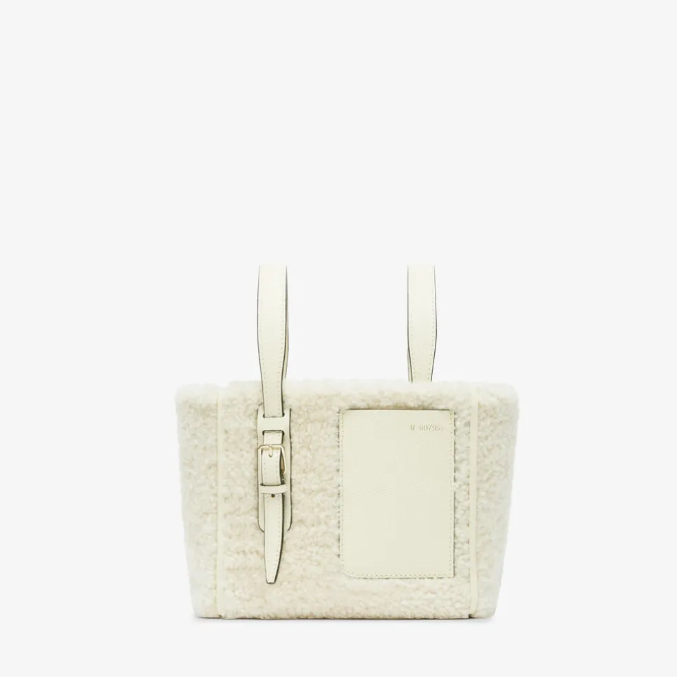 Soft Shearling Bucket Micro Bag