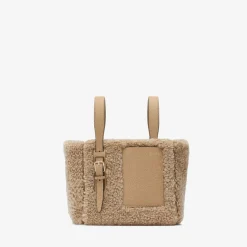Soft Shearling Bucket Micro Bag