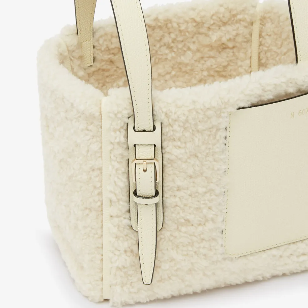 Soft Shearling Bucket Micro Bag