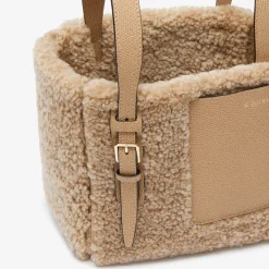 Soft Shearling Bucket Micro Bag