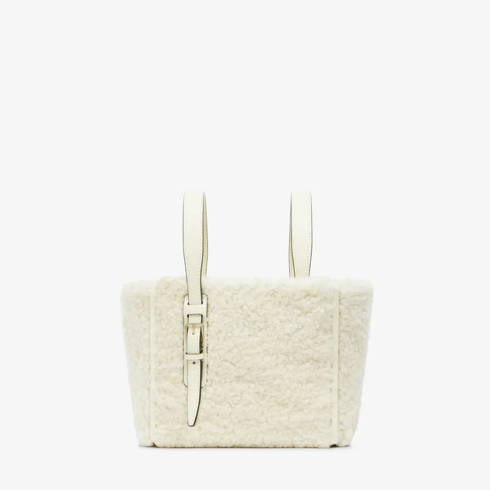 Soft Shearling Bucket Micro Bag