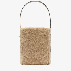 Soft Shearling Bucket Mini Bag