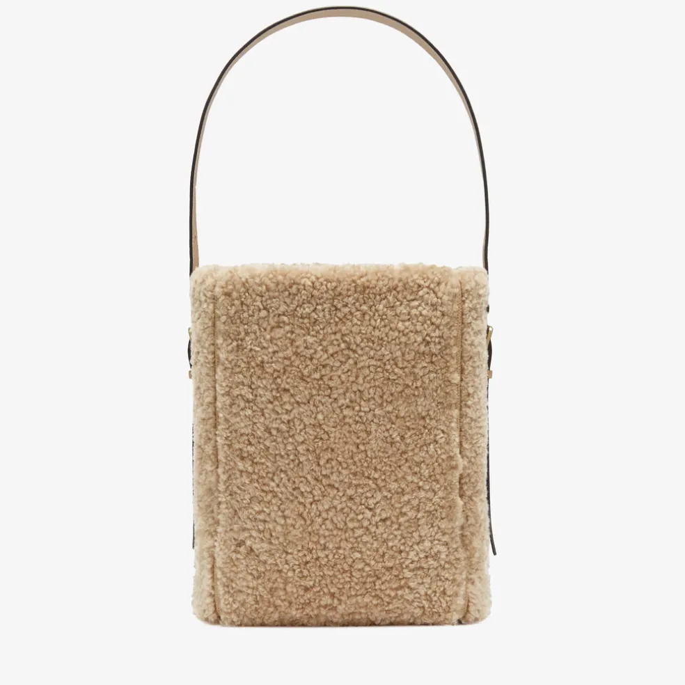 Soft Shearling Bucket Mini Bag