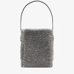 Soft Shearling Bucket Mini Bag