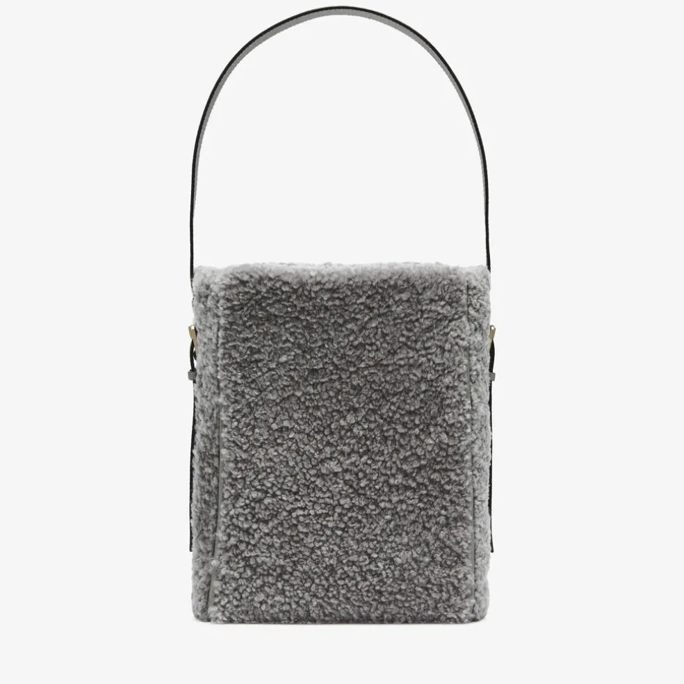 Soft Shearling Bucket Mini Bag